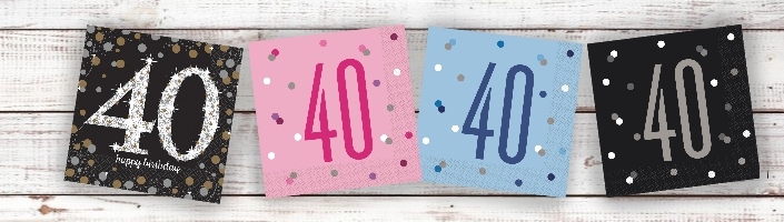 Age 40 | 40th Birthday Party Supplies | Decorations | Ideas - Party Save Smile